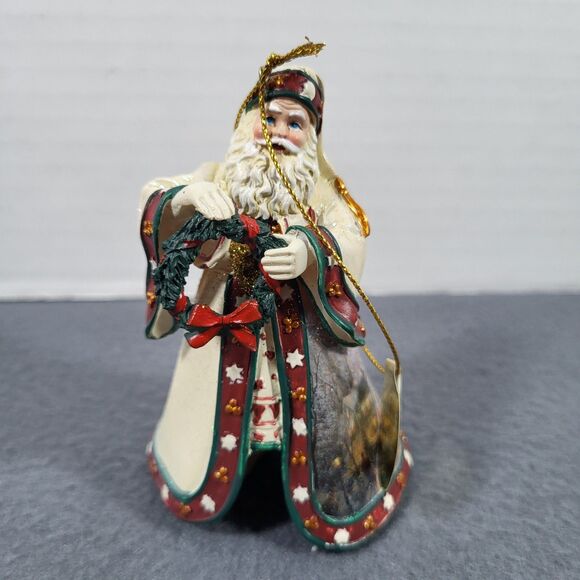Ashton Drake Thomas Kinkade Old World Christmas Santa Ornament Journey's End - Picture 1 of 9